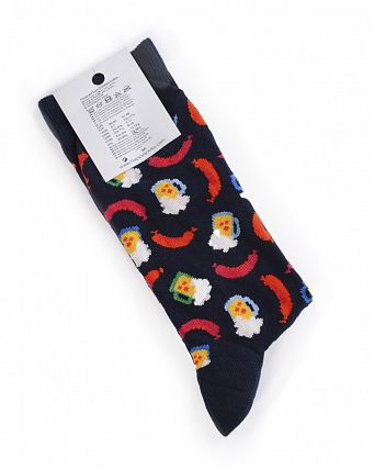 Носки мужские Happy Socks Combed Cotton Beer Black