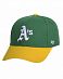 Бейсболка '47 Brand MVP WBV Oakland Athletics Yellow Green