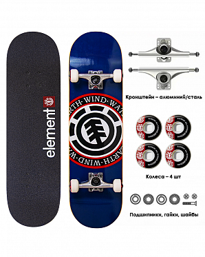 Скейтборд в Сборе Element 6 размер 8.25 (22 синий 8.25)