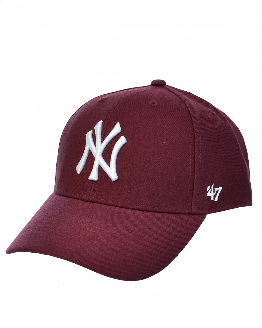 Бейсболка классическая с изогнутым козырьком '47 Brand MVP SNAPBACK New York Yankees KM Dark Maroon отзывы