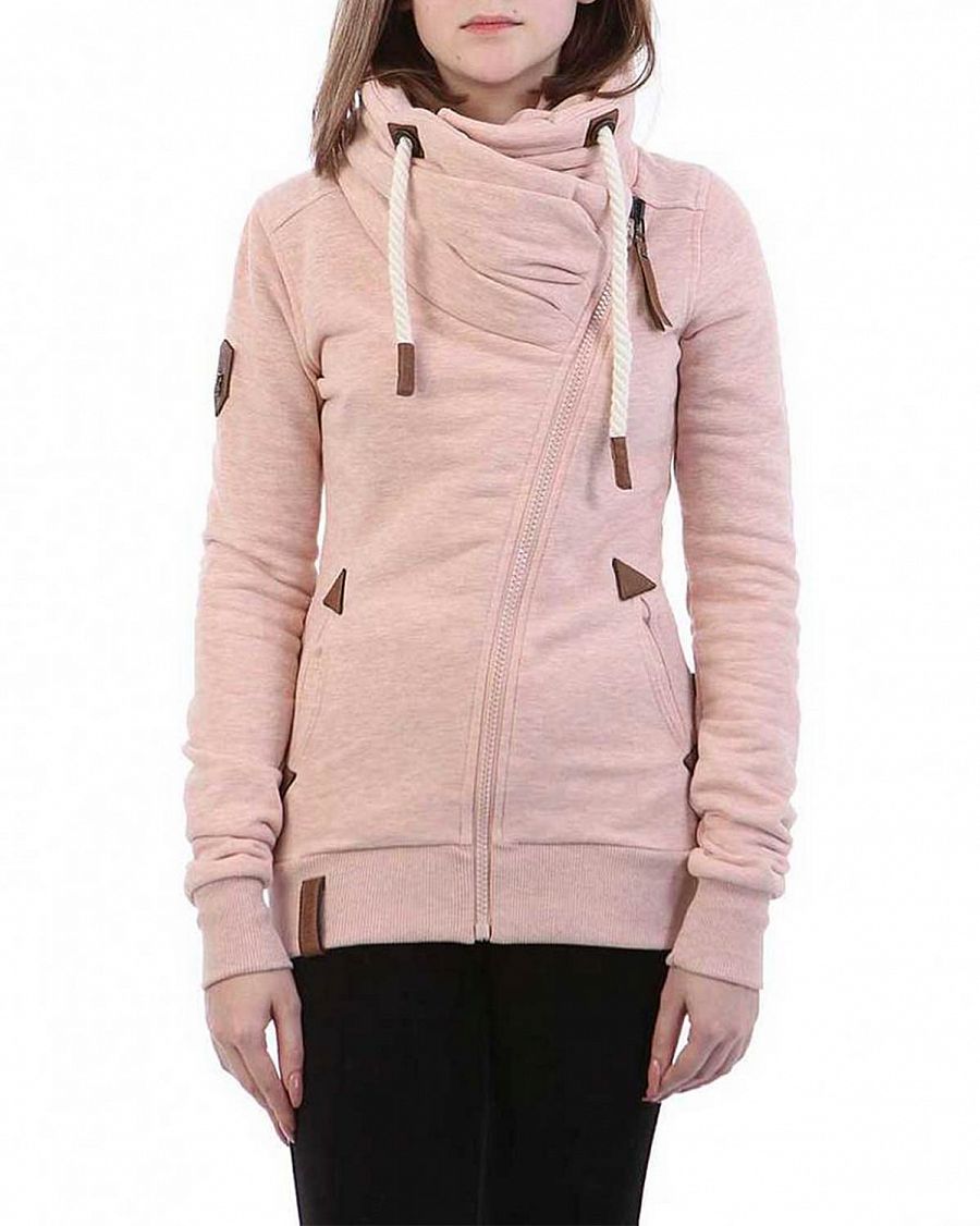 Толстовка женская на молнии Naketano Jedi Path III Pink Melange отзывы Толстовка женская на молнии Naketano Jedi Path III Pink Melange отзывы