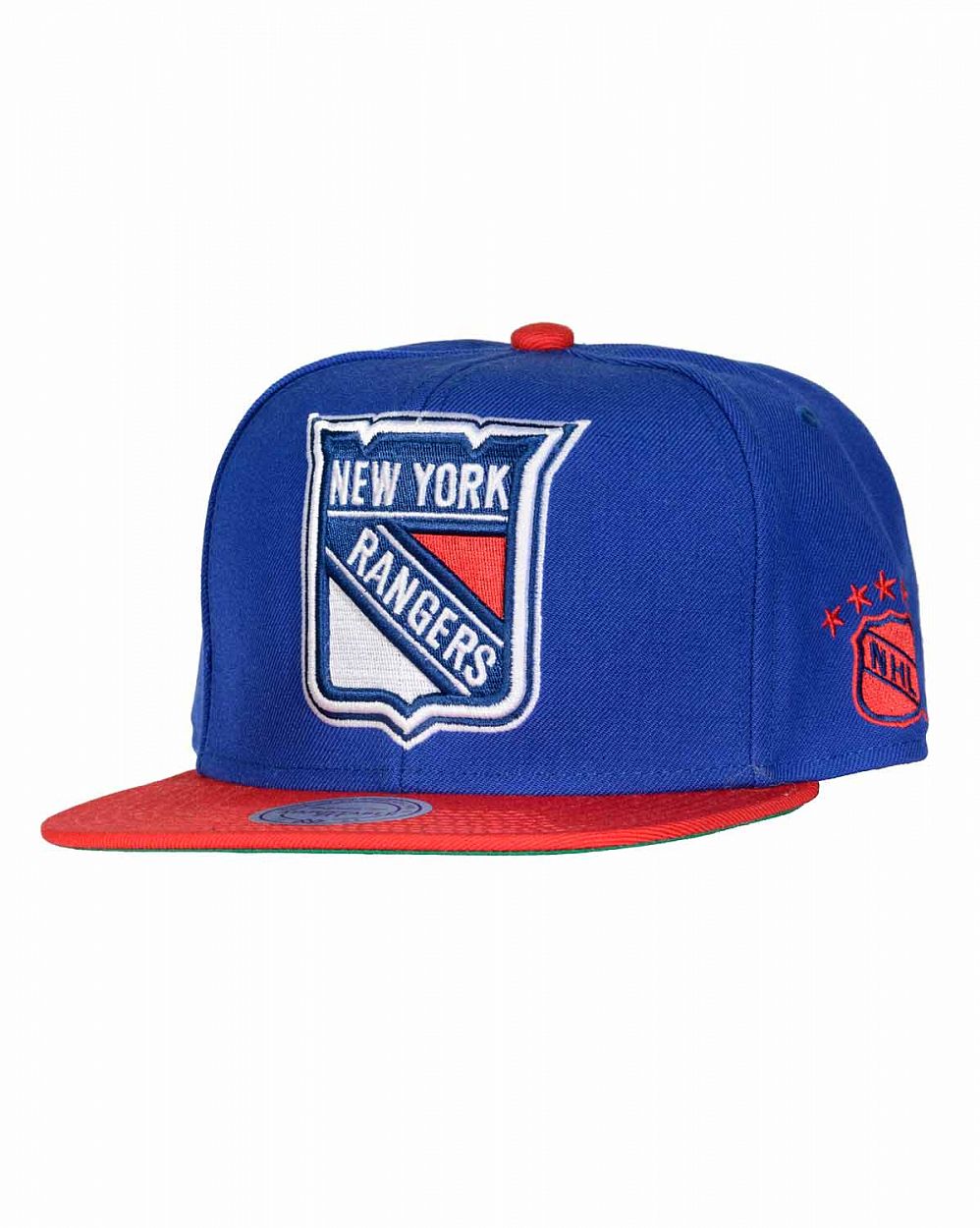 Бейсболка с прямым козырьком Mitchell and Ness LOGO 2 TONE New York Rangers Blue отзывы