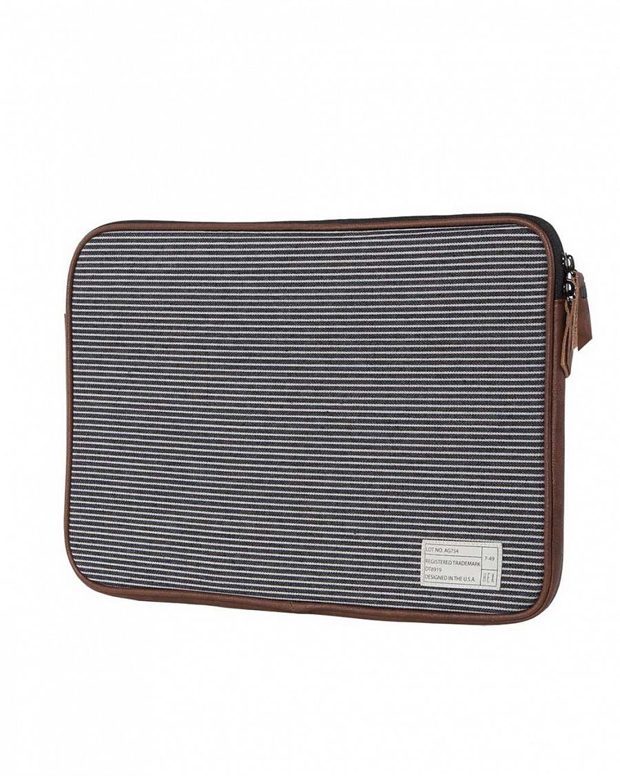 Чехол для ноутбука HEX Fleet MacBook Pro sleeve with IPad pocket, Black Grey stripe (15) отзывы