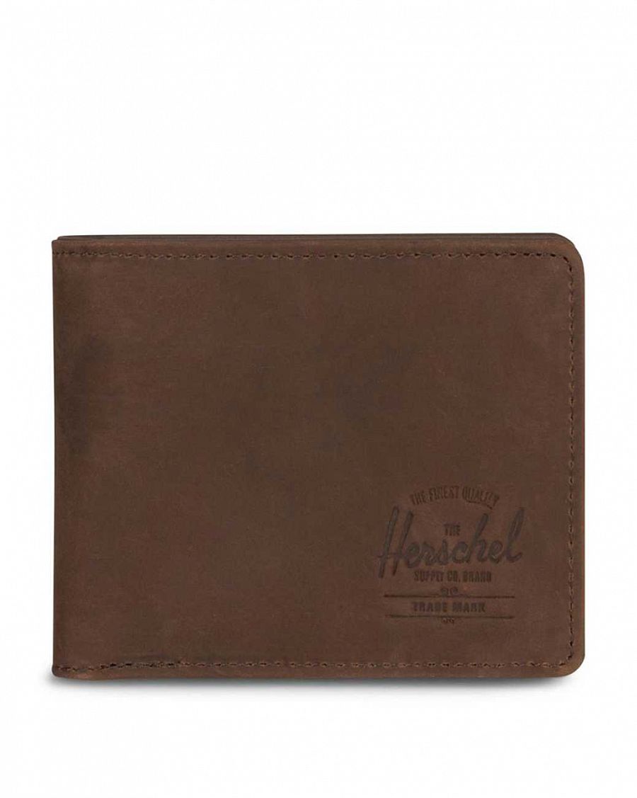 Кошелек Herschel Hank Coin RFID Leather Nubuck Brown отзывы