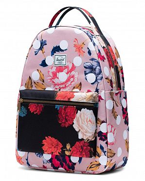 Рюкзак городской для 13 ноутбука Herschel Nova Mid-Volume Vintage Floral Black Polka Dot Рюкзак городской для 13 ноутбука Herschel Nova Mid-Volume Vintage Floral Black Polka Dot