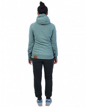 Толстовка женская на молнии с капюшоном Naketano Brazzo Jeck Stormy Sea Mel