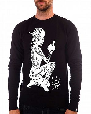 Толстовка мужская свитшот Rum Knuckies 78 Black Толстовка мужская свитшот Rum Knuckies 78 Black
