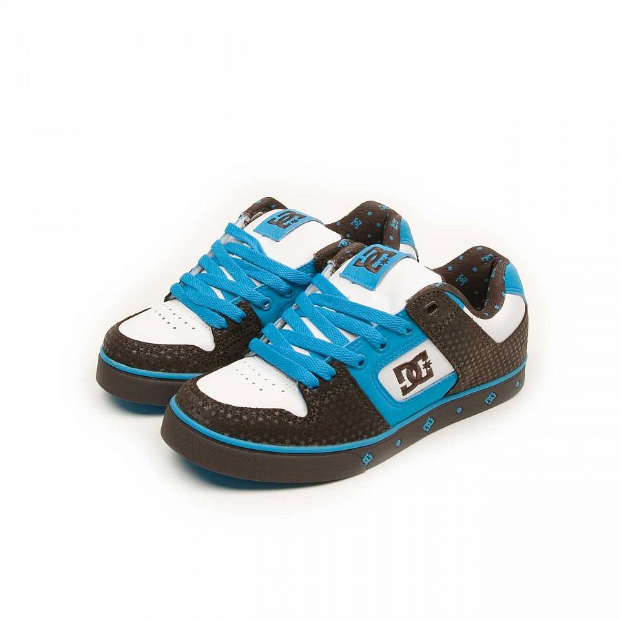 Кеды женские DC Shoes Pure White Dark Choco Turq отзывы