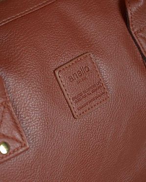 Рюкзак с двумя ручками кожаный малый Anello Burgandy