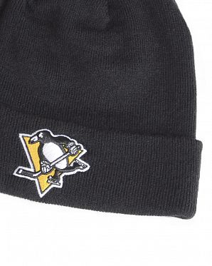 Шапка с подворотом '47 Brand NHL Pittsburgh Penguins Black Шапка с подворотом '47 Brand NHL Pittsburgh Penguins Black