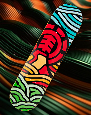 Дека Element с покрытием 8.25 (15 красный оранжевый)