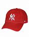 Бейсболка классическая с изогнутым козырьком '47 Brand Clean Up New York Yankees Red