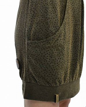 Платье женское длинным рукавом и карманами Naketano The End II Heritage Anthracite Melange Платье женское длинным рукавом и карманами Naketano The End II Heritage Anthracite Melange