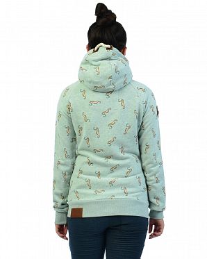 Толстовка женская с капюшоном Naketano Boser Wicht Nasty Mint Melange