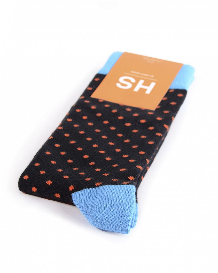 Носки мужские Happy Socks Combed Cotton Small Dot Blue отзывы