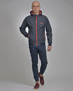 Ветровка водоотталкивающая на флисе Iriedaily City Shield Jeans Blue