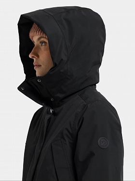 Парка женская зимняя водонепроницаемая Didriksons Leya Long Black Black