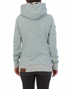 Толстовка женская с капюшоном Naketano Darthovic Pastel Blue Mel Feathers