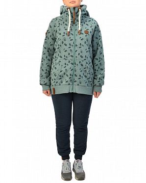 Толстовка женская на молнии с капюшоном Naketano Gebimster Brazzo Stormy Sea Mel Толстовка женская на молнии с капюшоном Naketano Gebimster Brazzo Stormy Sea Mel