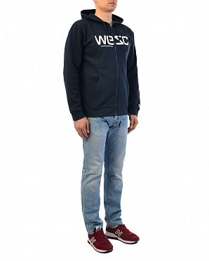 Толстовка мужская на молнии с капюшоном Wesc Wesc Dark sapphire Толстовка мужская на молнии с капюшоном Wesc Wesc Dark sapphire