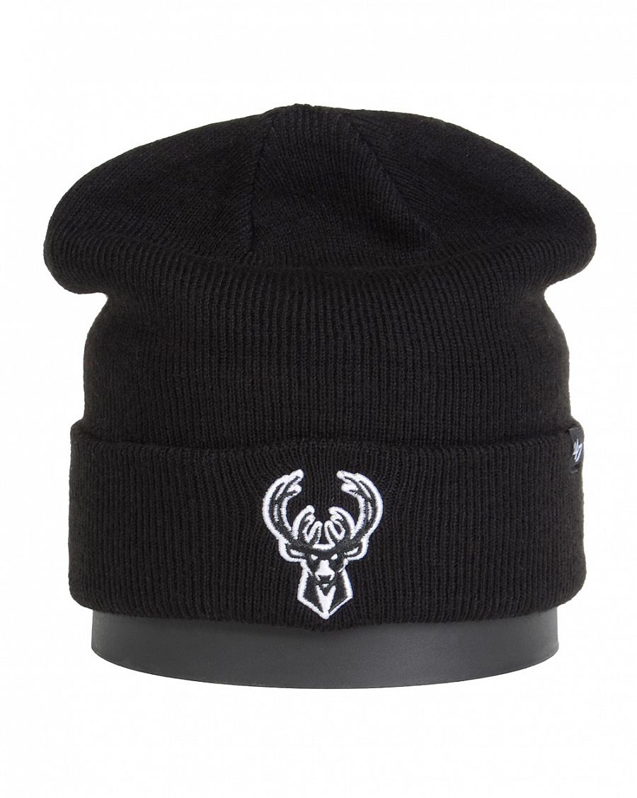 Шапка с подворотом '47 Brand NBA Milwaukee Bucks Black 2 отзывы Шапка с подворотом '47 Brand NBA Milwaukee Bucks Black 2 отзывы