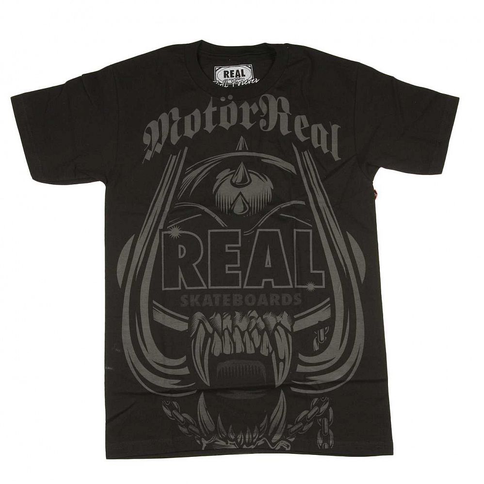 Футболка Real Motoreal Splity S/S Tee Black отзывы