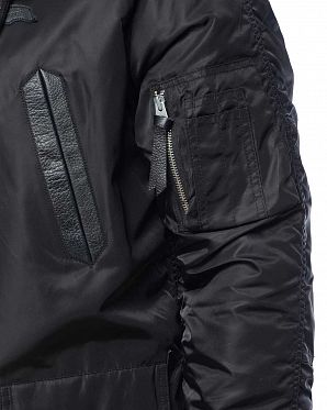 Пуховик водонепроницаемый на гусином пуху Корея NudeBones Black