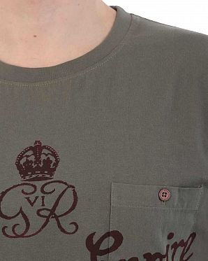 Футболка мужская с карманом на пуговице Realm & Empire Great Britain 000035691 Olive Футболка мужская с карманом на пуговице Realm & Empire Great Britain 000035691 Olive