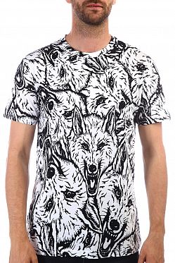 Футболка мужская Rum Knuckles Wolf White Футболка мужская Rum Knuckles Wolf White