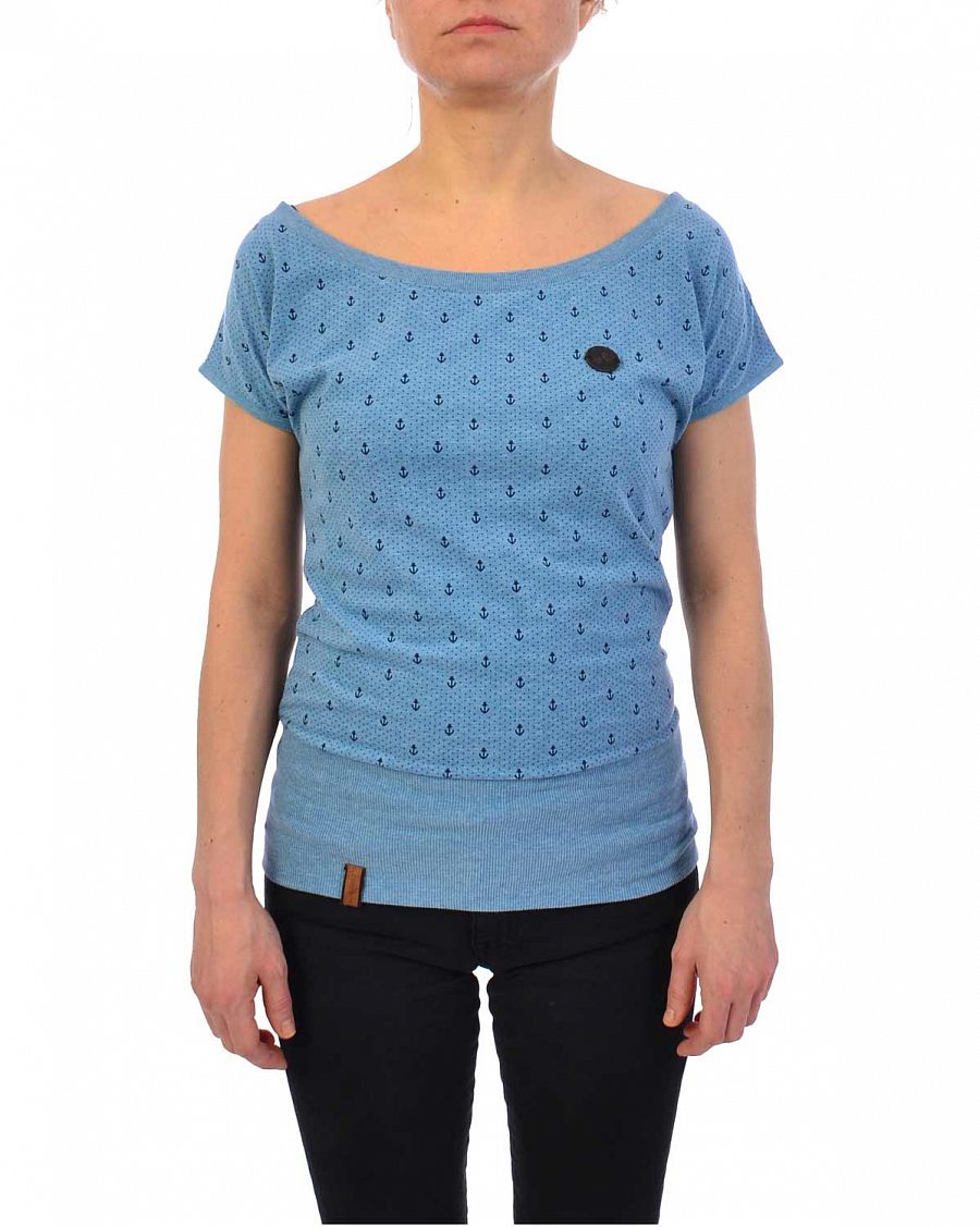 Футболка женская Naketano Wolle Ankerdizzel V Light Blue Melange отзывы Футболка женская Naketano Wolle Ankerdizzel V Light Blue Melange отзывы