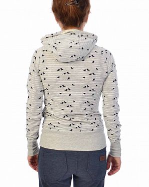 Лонгслив женский с капюшоном Naketano Mandy Spatzl Stone Grey Лонгслив женский с капюшоном Naketano Mandy Spatzl Stone Grey