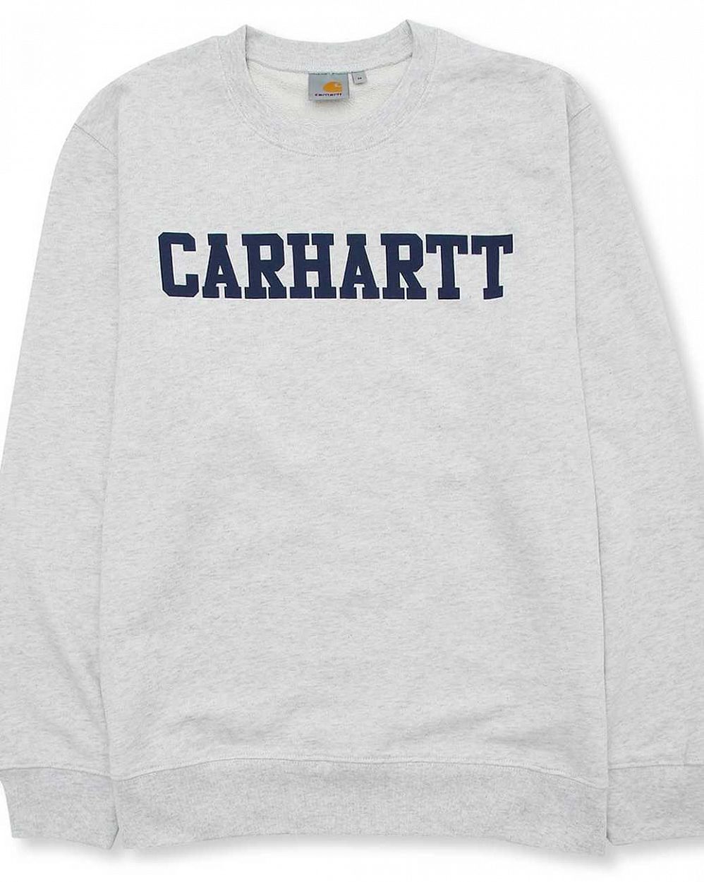 Толстовка свитшот Carhartt WIP College Sweatshirt Ash Heather Blue отзывы