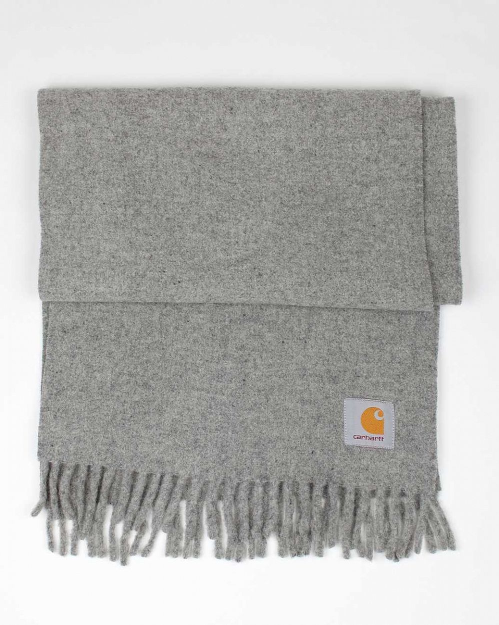 Шарф 100% шерсть зимний Carhartt WIP Logo Grey отзывы