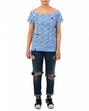 Футболка женская Naketano Wolle will Vogel (n) VIII Amazing Blue Melange