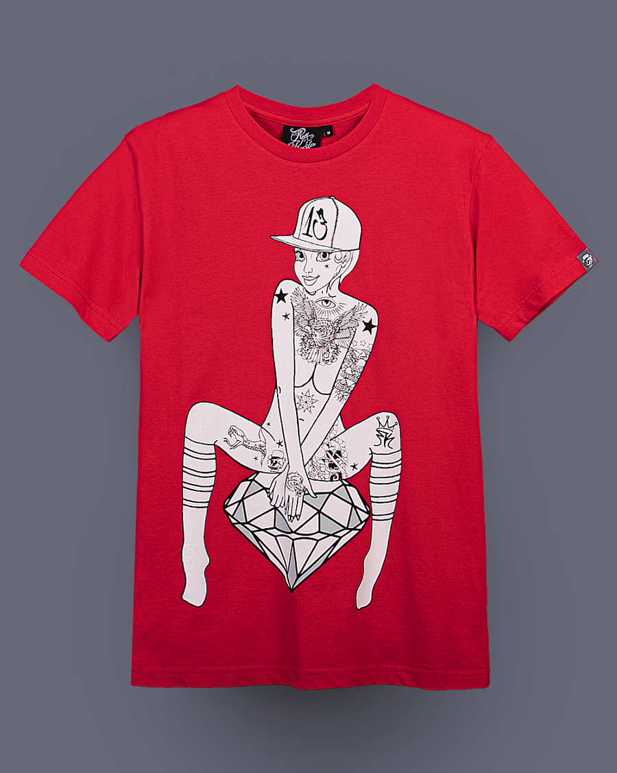 Футболка мужская Rum Knuckies Lady Diamond Red отзывы