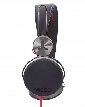 Наушники с микрофоном проводные складные WeSC Banjar On Ear Headphones Dark Shadow