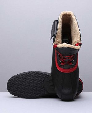Ботинки мужские кожаные водонепроницаемые Psyberia Jack Black Red Grey Ботинки мужские кожаные водонепроницаемые Psyberia Jack Black Red Grey