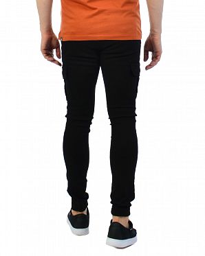Джоггеры мужские джинсовые эластичные Hoxton Slim Jean Black Джоггеры мужские джинсовые эластичные Hoxton Slim Jean Black