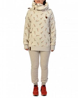 Толстовка женская с капюшоном Германия Naketano Forest Hemp Oma Mel Толстовка женская с капюшоном Германия Naketano Forest Hemp Oma Mel