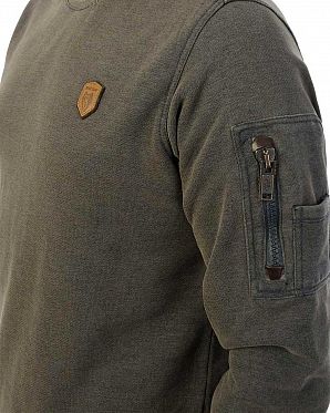 Толстовка мужская свитшот Naketano Laktoseintoleranz Vollbart Grey Толстовка мужская свитшот Naketano Laktoseintoleranz Vollbart Grey