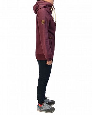 Толстовка женская с капюшоном Naketano Darth X Bordeaux Melange