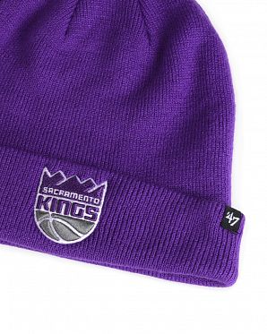 Шапка с подворотом '47 Brand NBA Sacramento Kings Purple