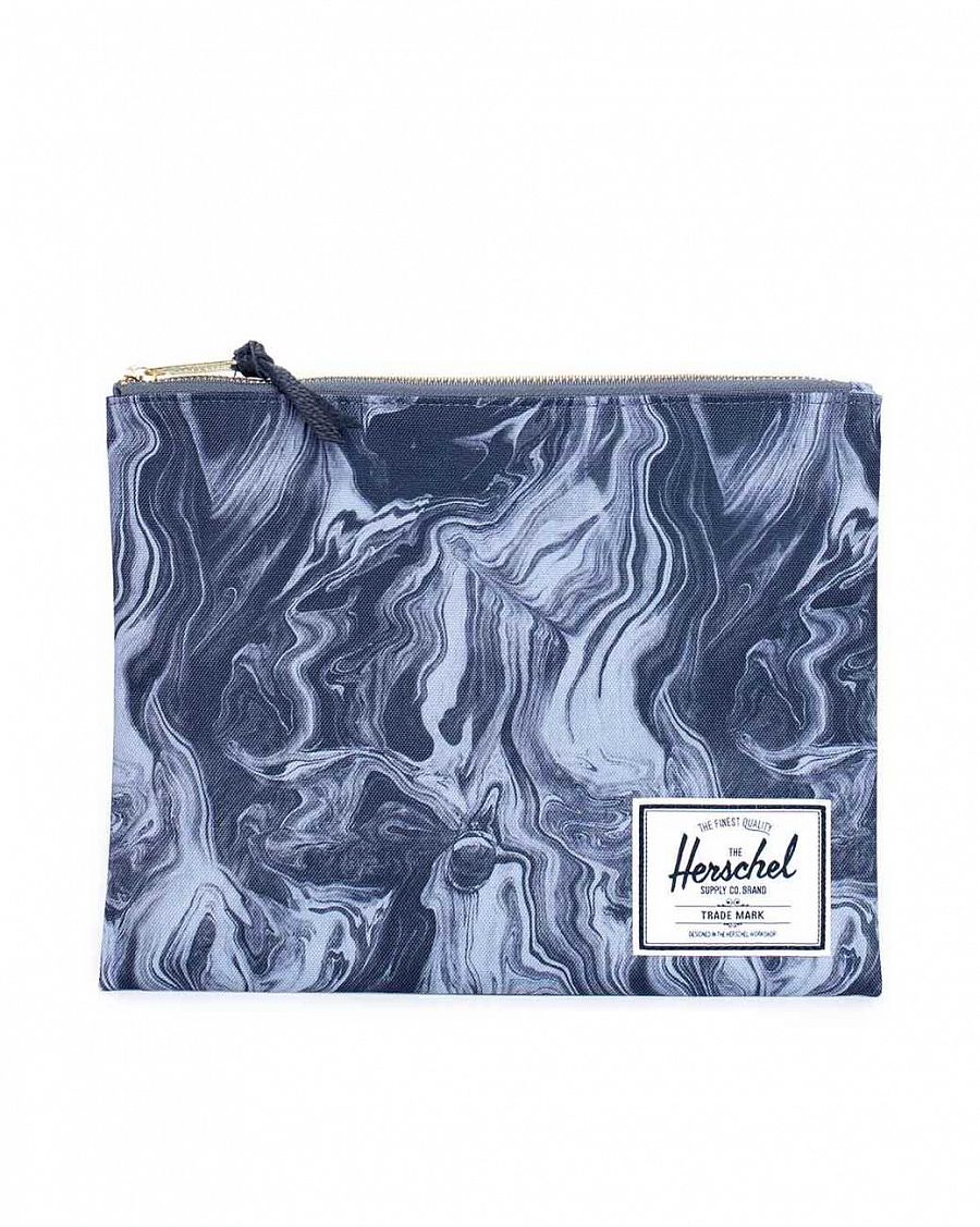 Клатч Herschel Network Large Black Marble отзывы