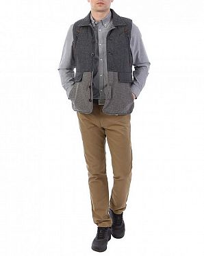 Жилетка утепленная мужская шерсть Publish Croft Navy