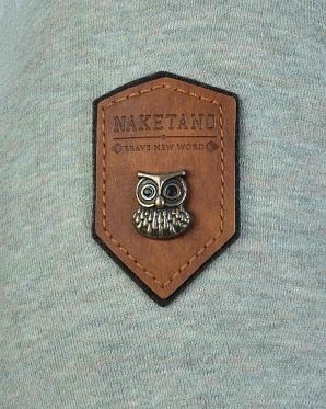 Толстовка женская на молнии с капюшоном Naketano Brazzo Gun Smoke Grey