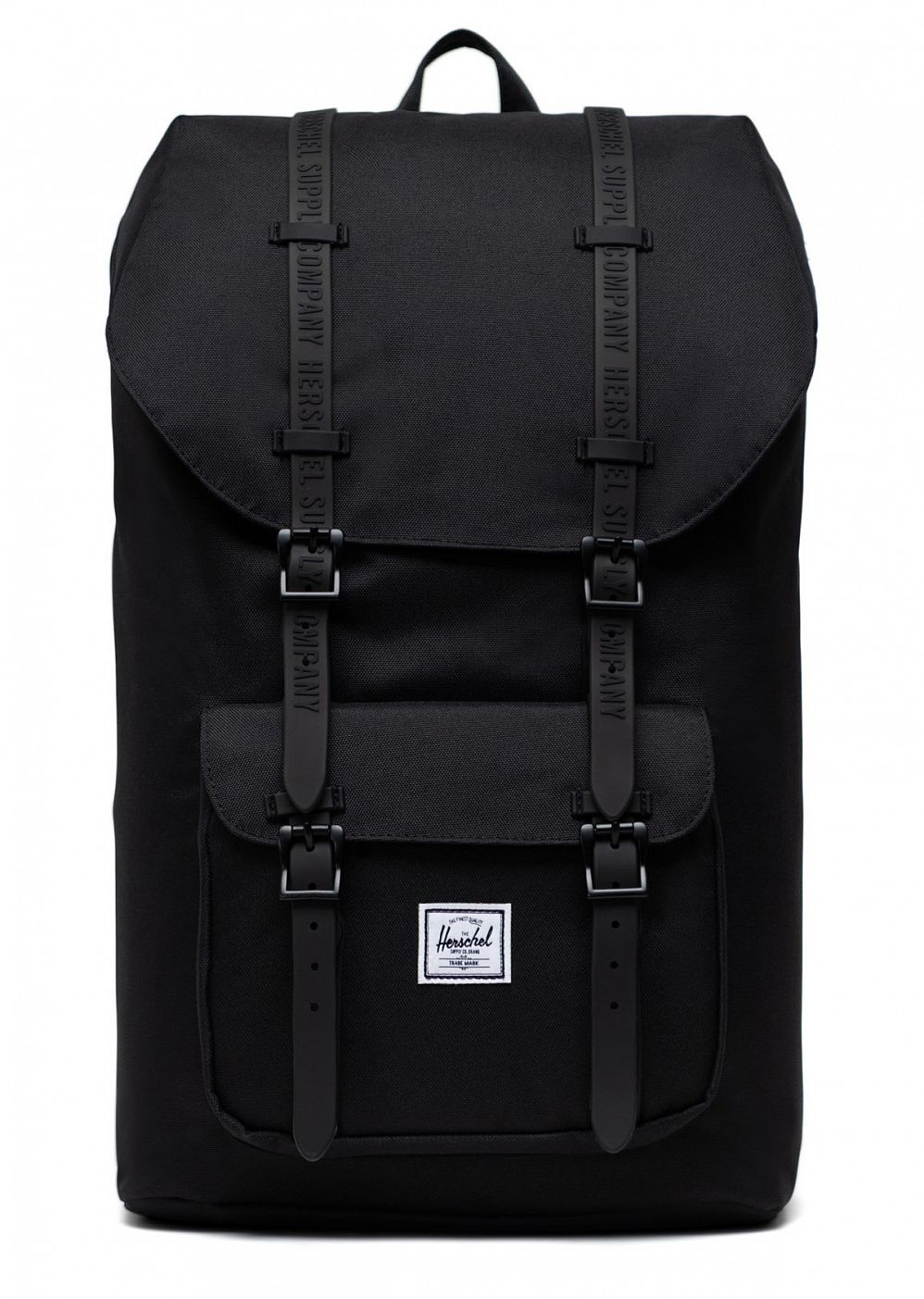 Рюкзак водоотталкивающий большой с отделом для 15 ноутбука Herschel L. America Black Clear Rubber отзывы