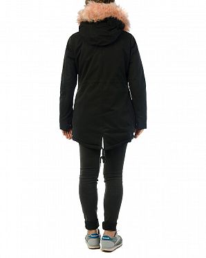 Парка демисезонная водоотталкивающая на меху Urban Classics Peached Teddy Black