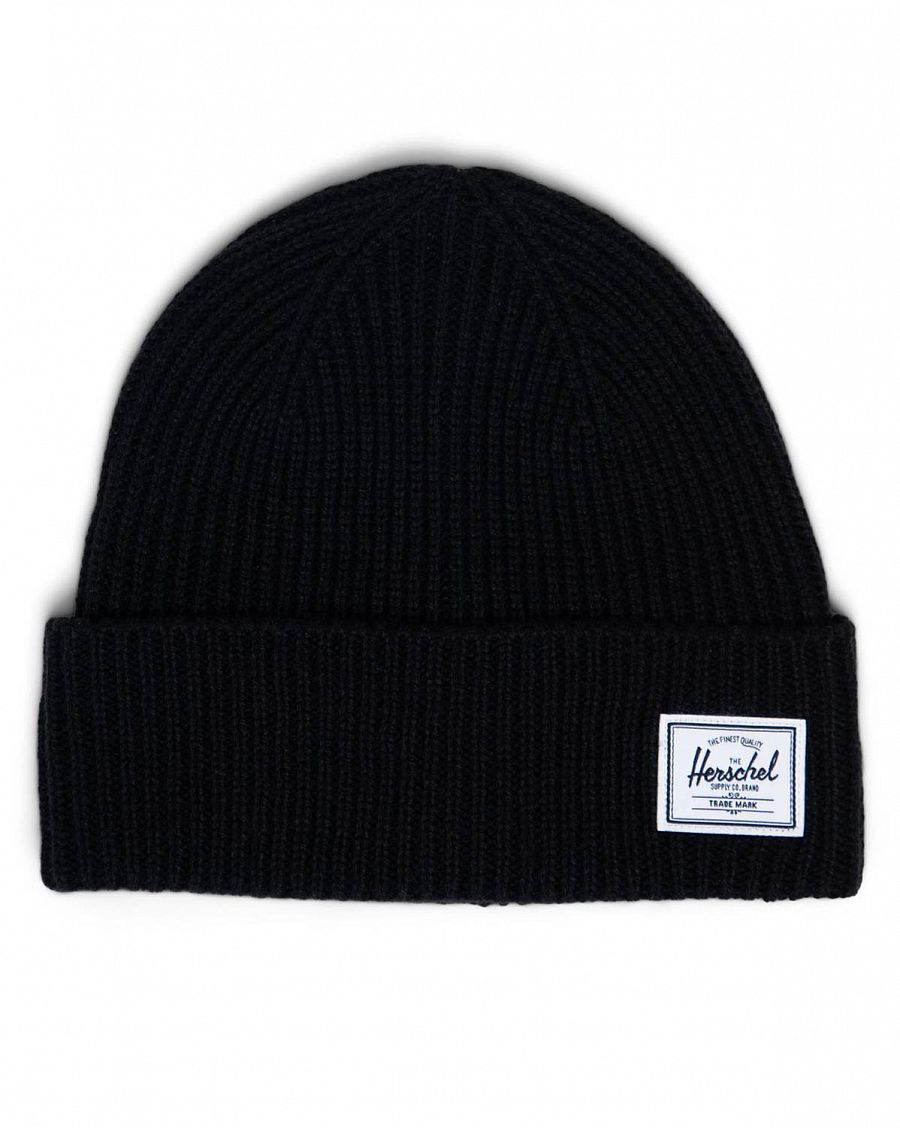 Шапка вязанная с подворотом Herschel Polson Black отзывы Шапка вязанная с подворотом Herschel Polson Black отзывы