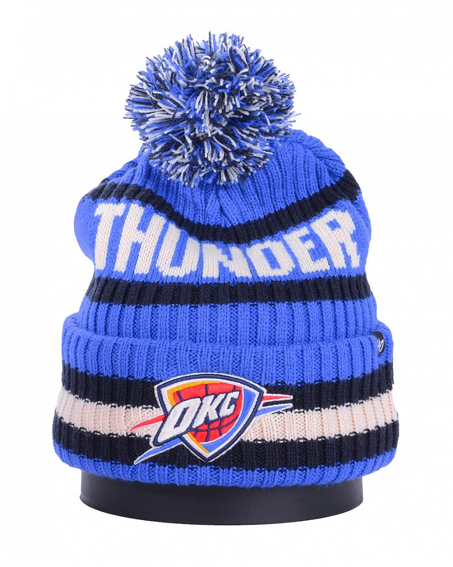 Шапка с помпоном на флисе '47 Brand NBA Oklahoma City Tunder Blue отзывы