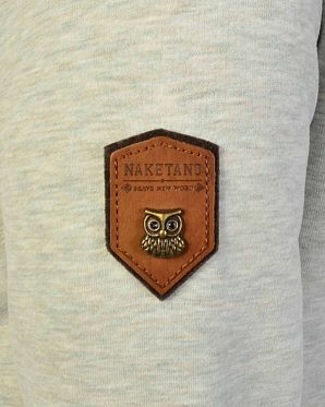 Толстовка женская с капюшоном Naketano Schmierlappen Jeck VI Stone Grey